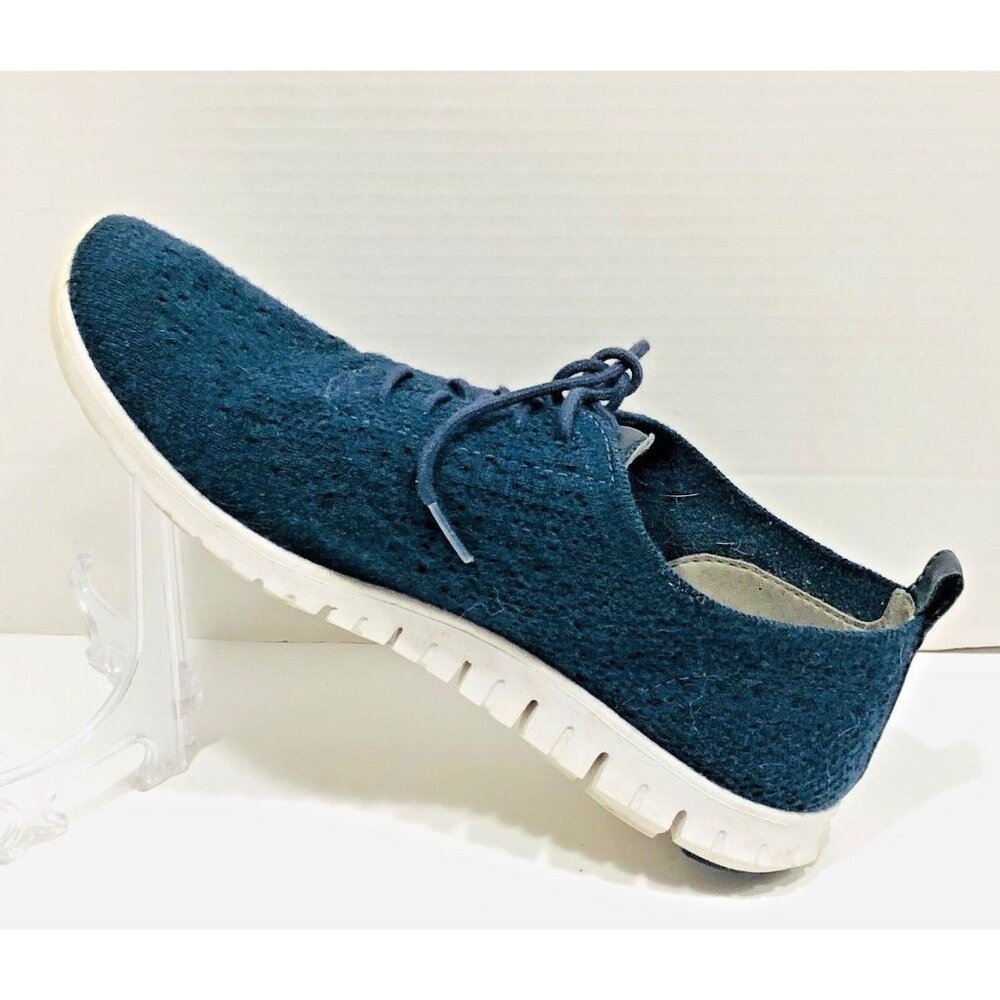 Cole Haan Shoe Women 9B Zerogrand Navy Fabric Oxford‎  Athleisure Breathable